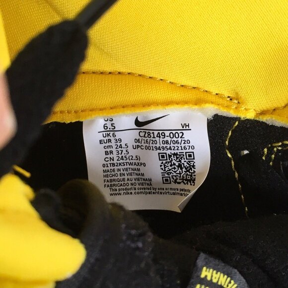 Nike Dunk High SP Iowa Varsity Maize Golden Rod Sz 6.5 Yellow Black CZ8149-002 - Picture 12 of 15